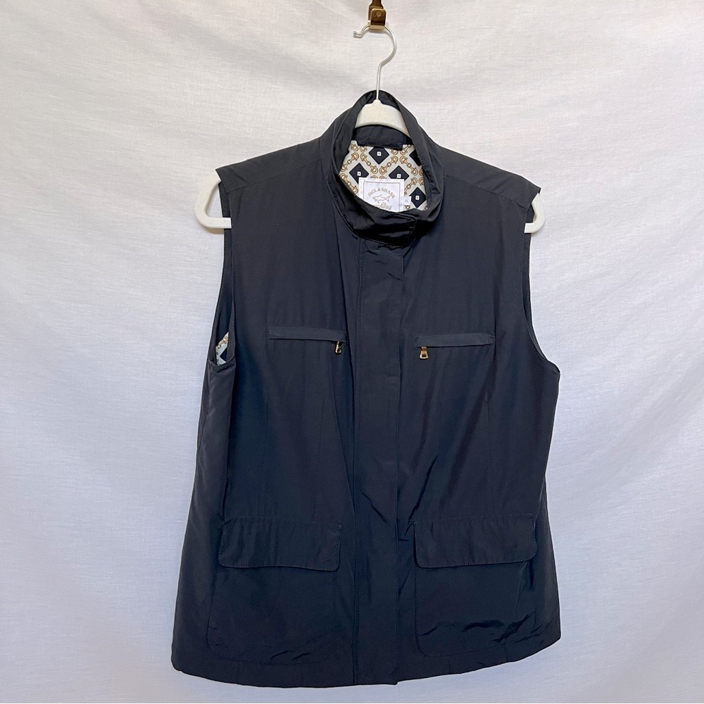 Paul Shark Yachting Navy With Gold Hardware Vest. Size XL